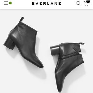 Everlane day boot black leather size 7